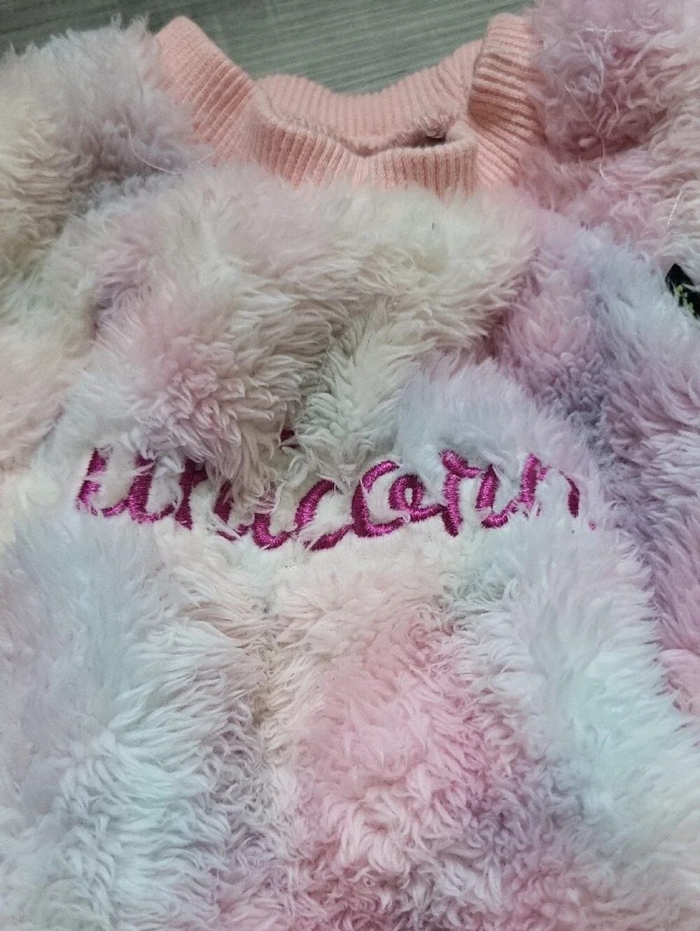 Pink Plush Unicorn Dog One-Piece